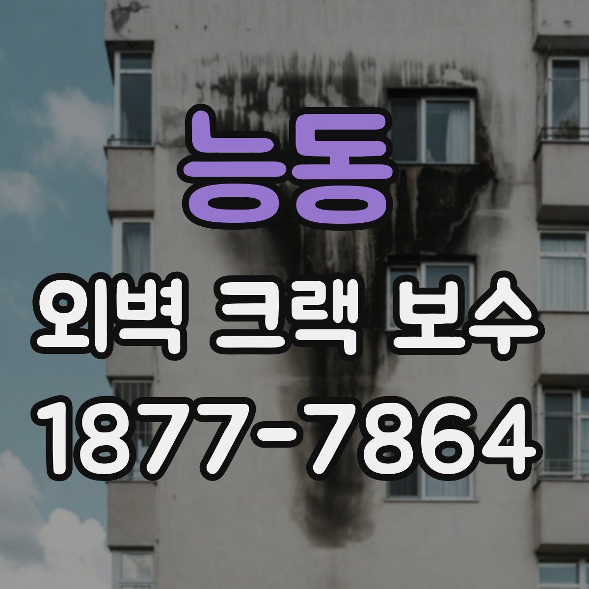 능동 외벽 크랙 보수