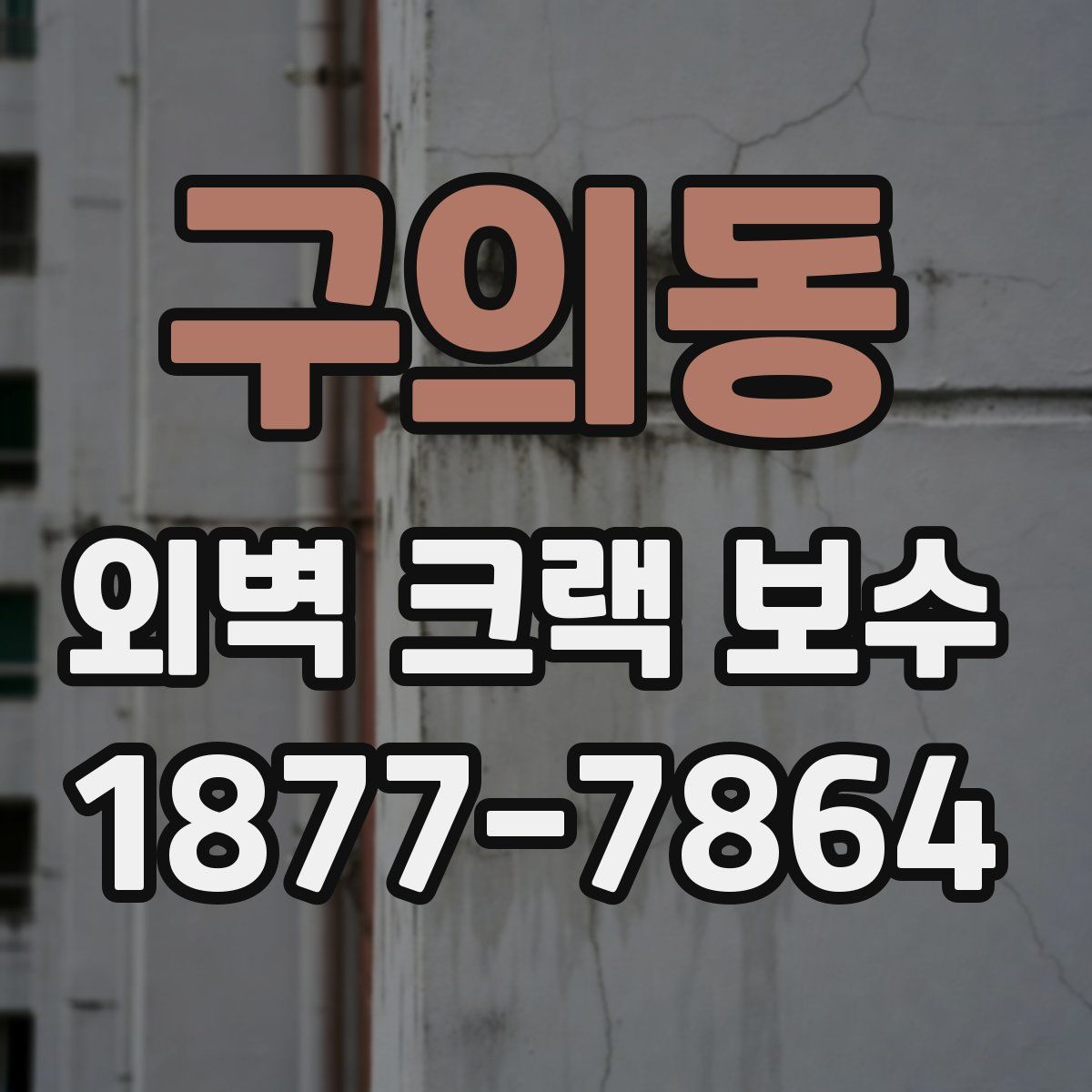 구의동 외벽 크랙 보수
