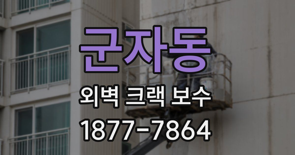 군자동 외벽 크랙 보수