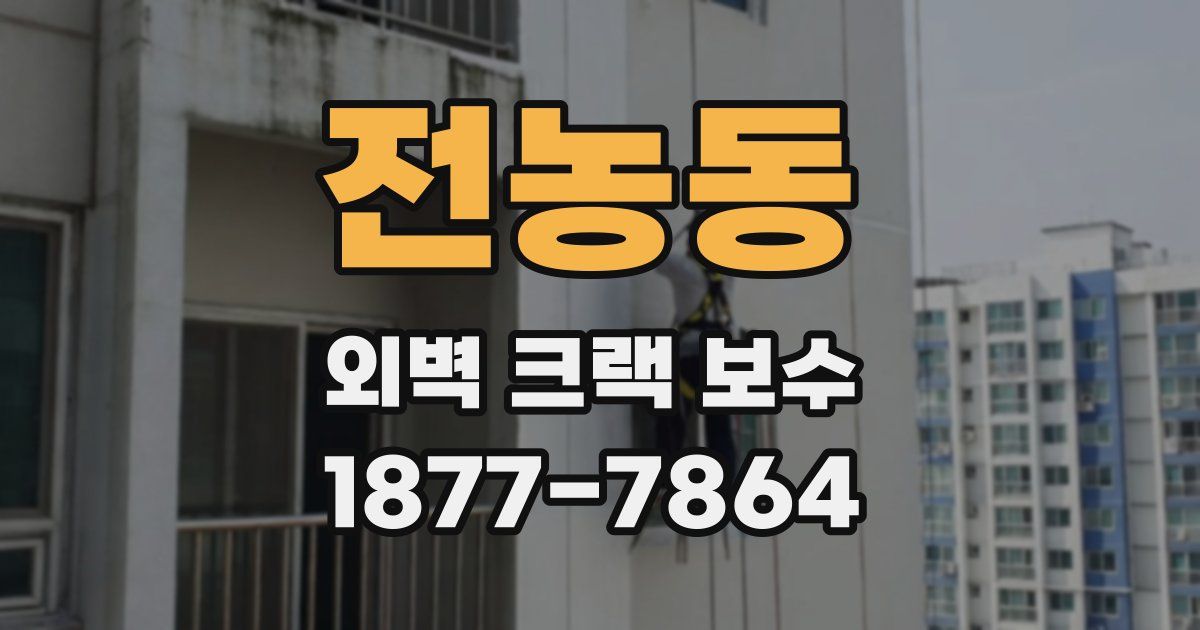 전농동 외벽 크랙 보수