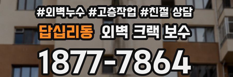 답십리동 외벽 크랙 보수
