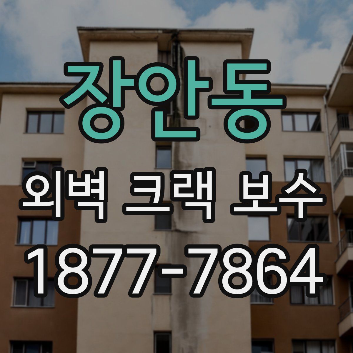 장안동 외벽 크랙 보수