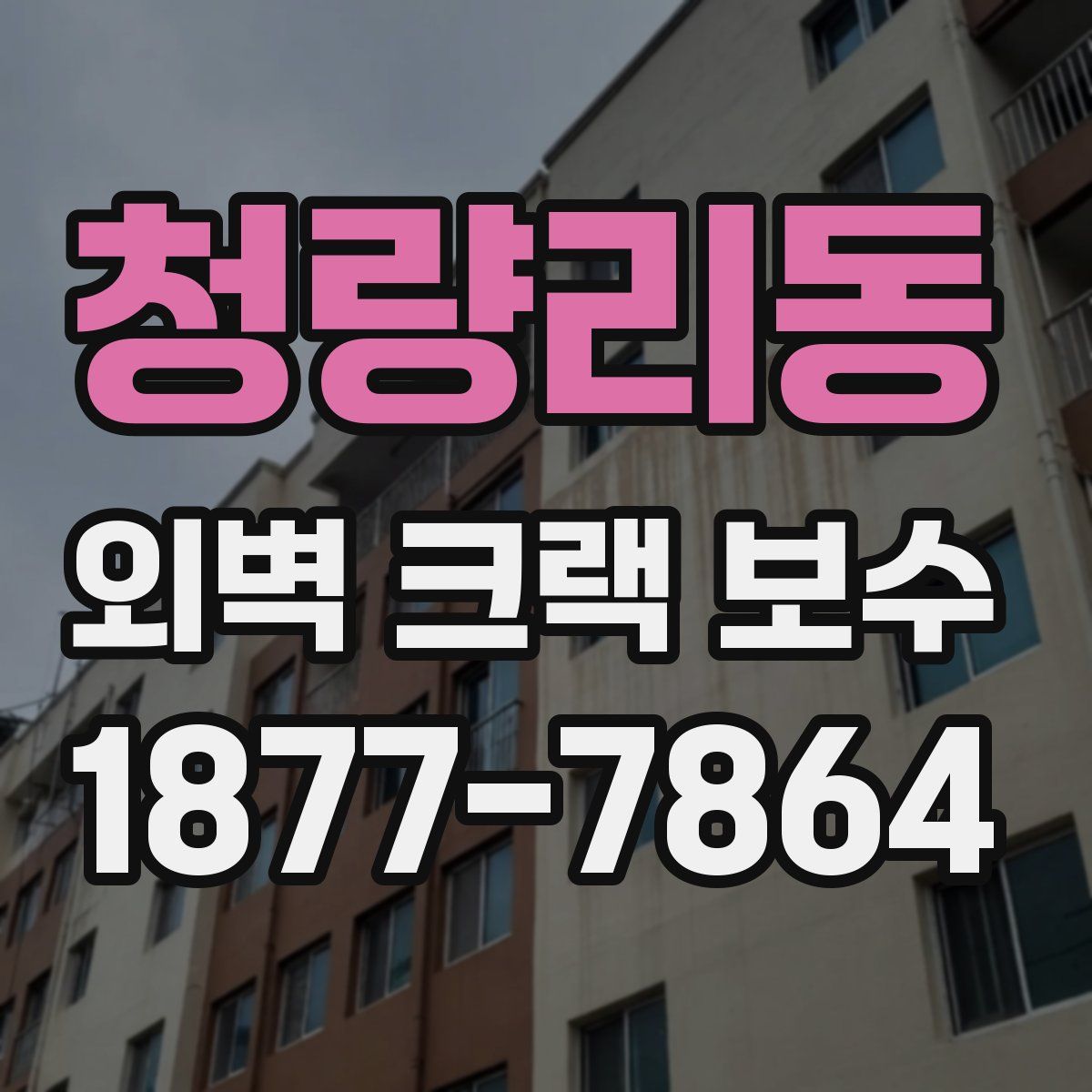 청량리동 외벽 크랙 보수