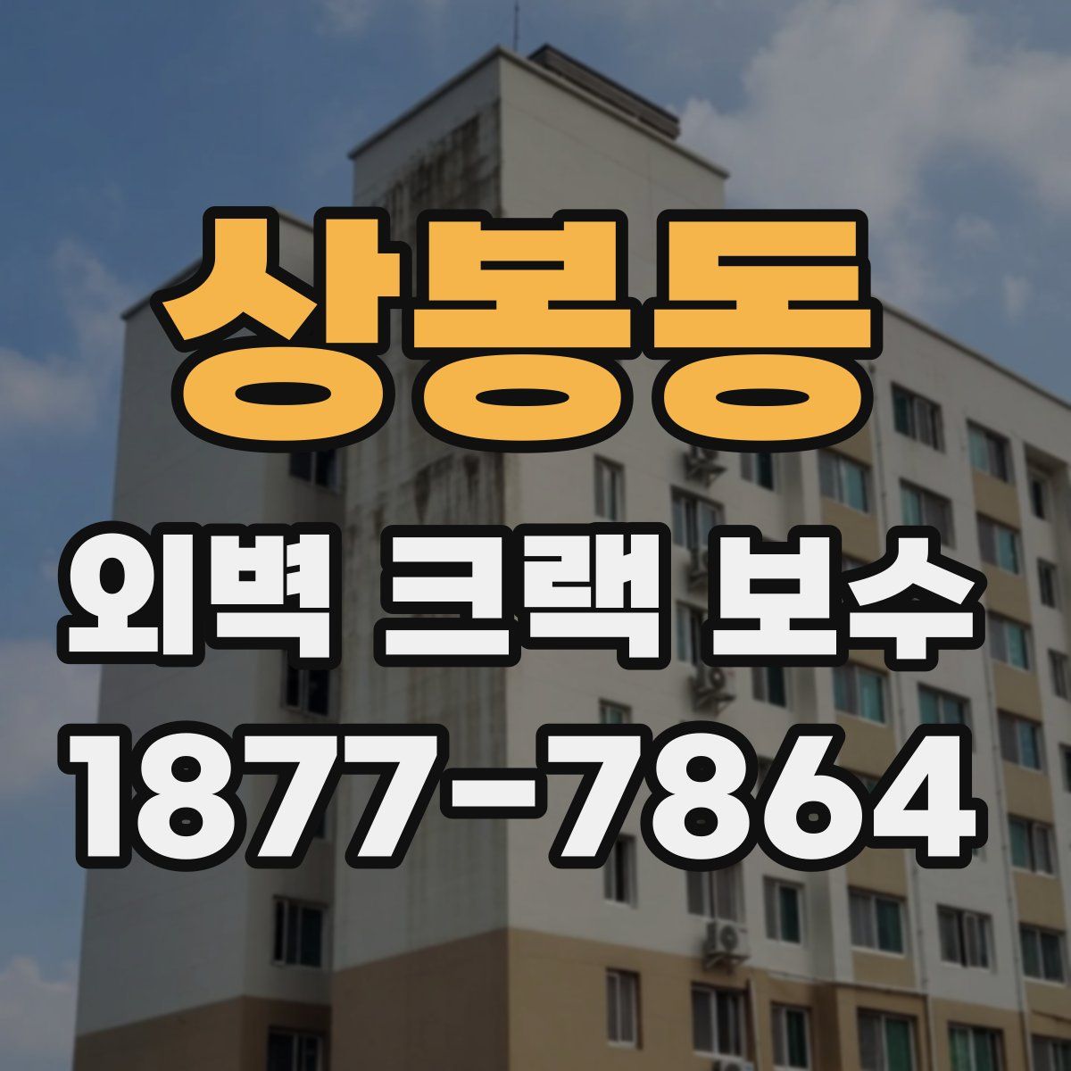 상봉동 외벽 크랙 보수