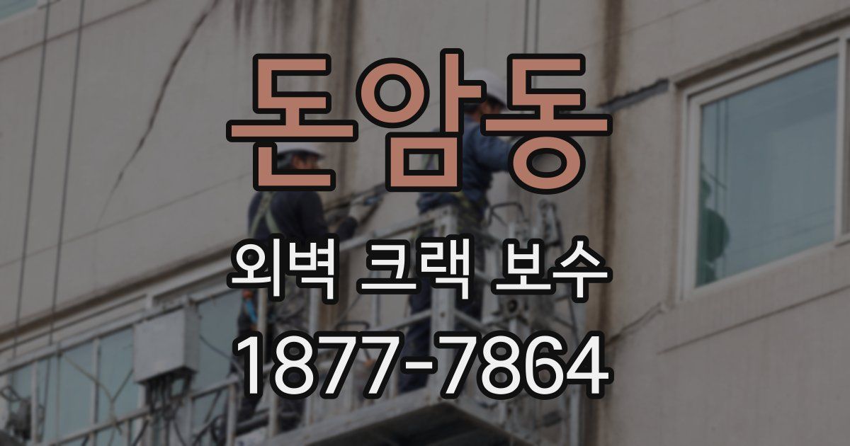 돈암동 외벽 크랙 보수