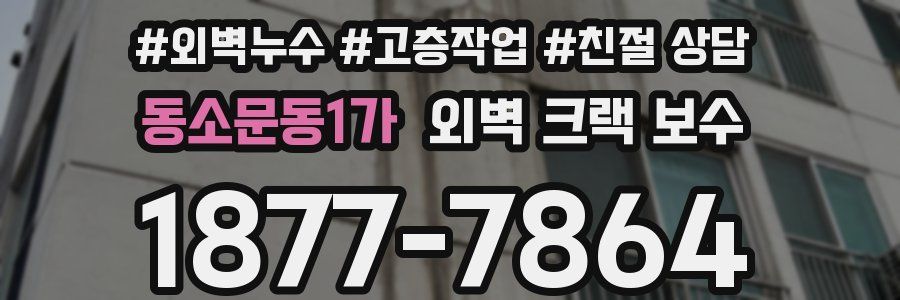 동소문동1가 외벽 크랙 보수