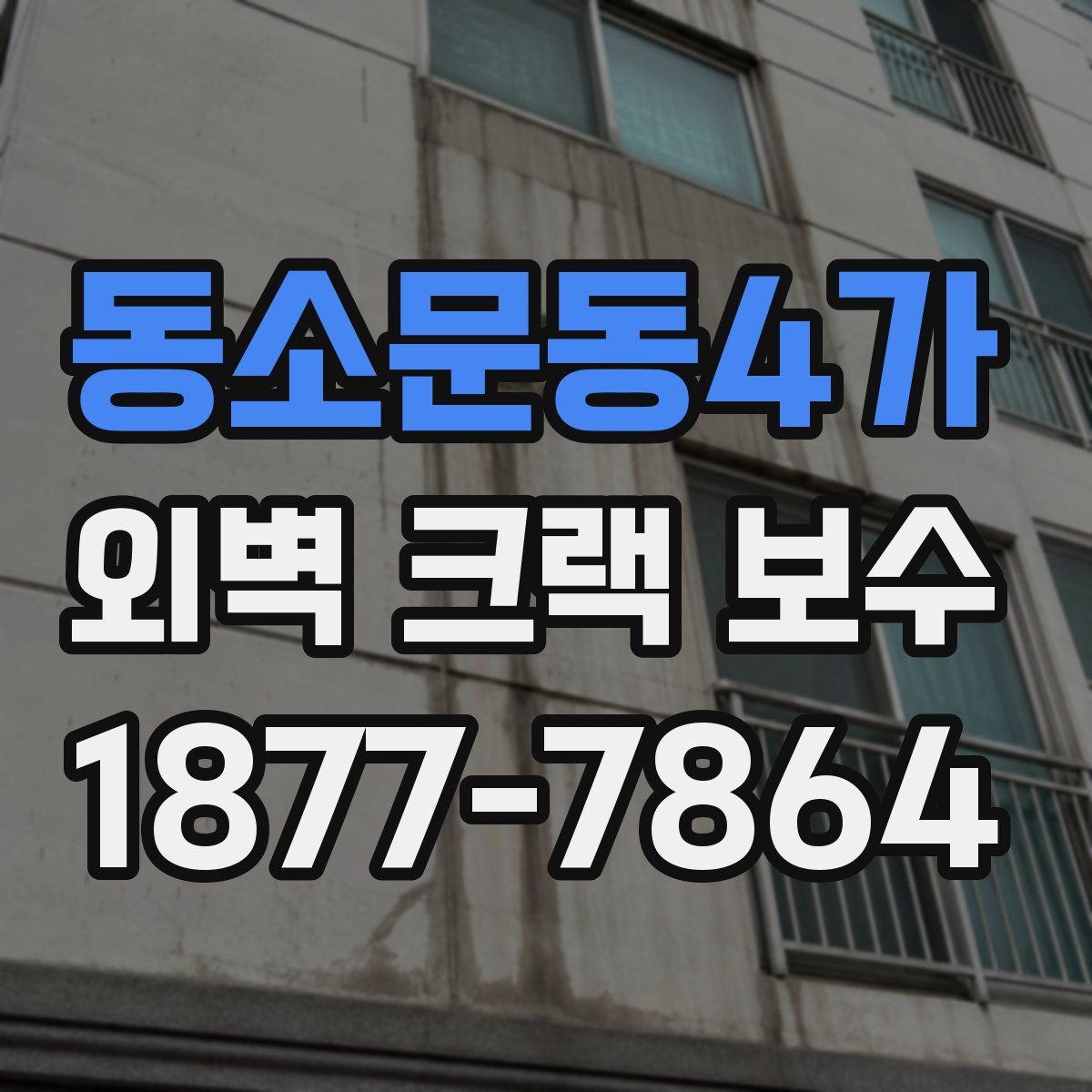 동소문동4가 외벽 크랙 보수