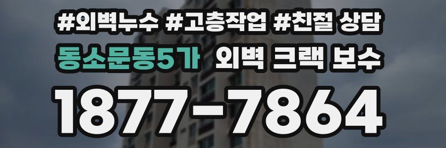 동소문동5가 외벽 크랙 보수