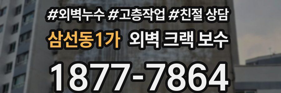 삼선동1가 외벽 크랙 보수