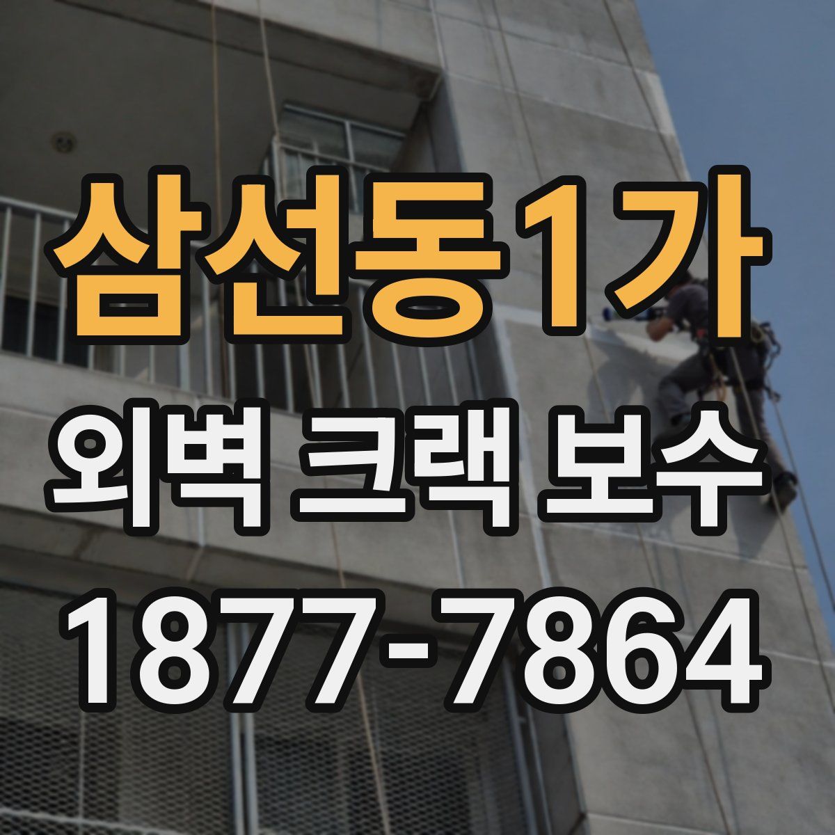 삼선동1가 외벽 크랙 보수