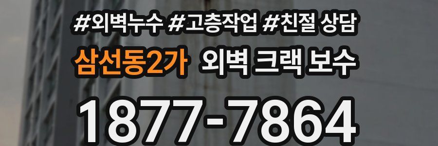 삼선동2가 외벽 크랙 보수