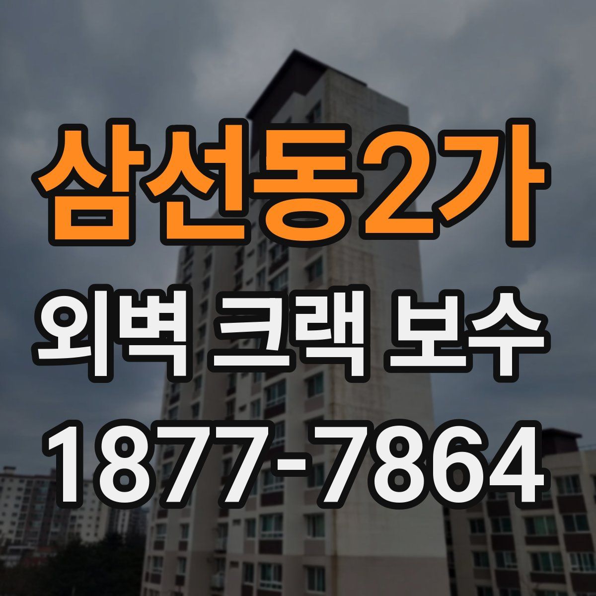 삼선동2가 외벽 크랙 보수