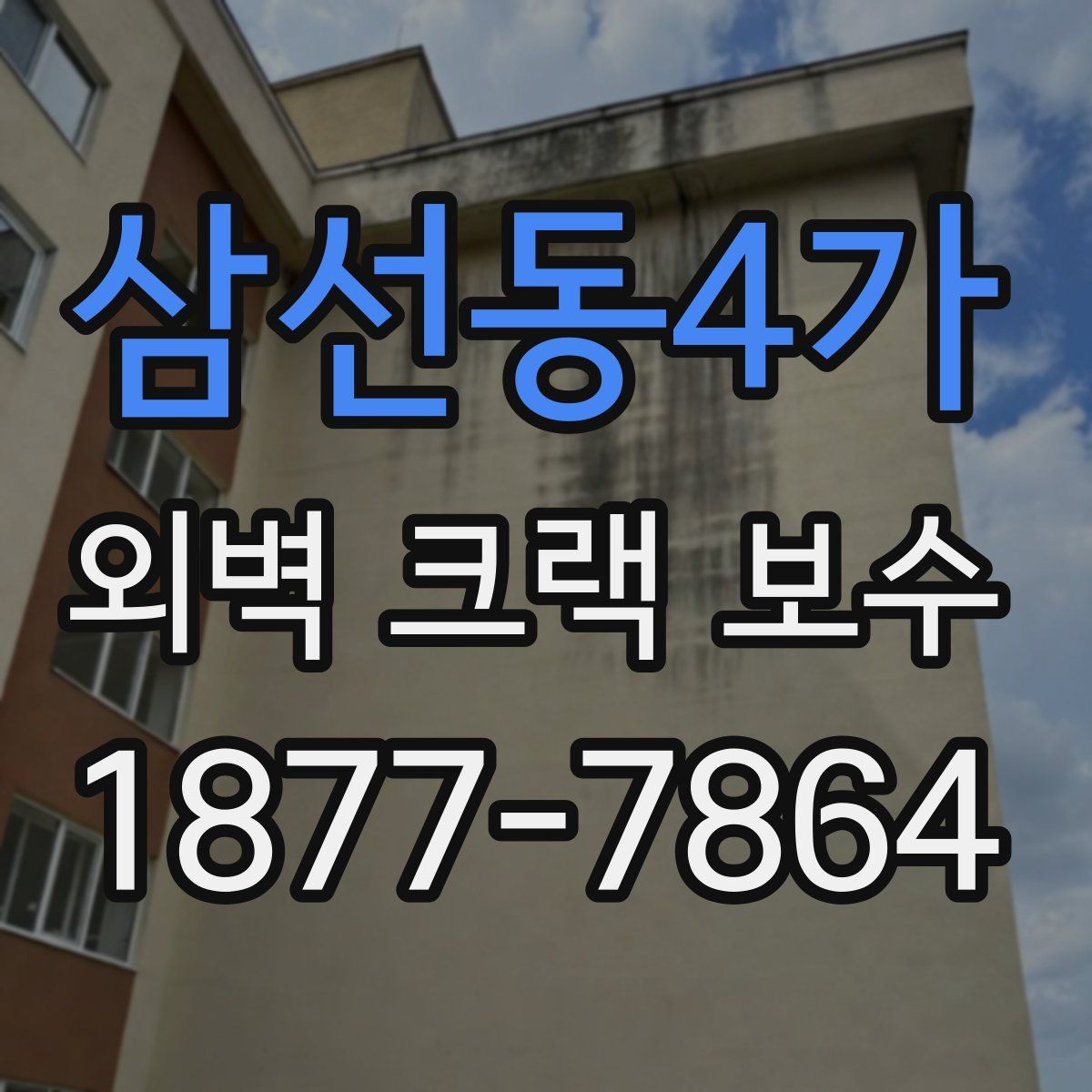 삼선동4가 외벽 크랙 보수