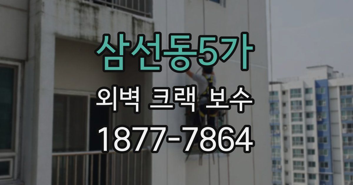 삼선동5가 외벽 크랙 보수