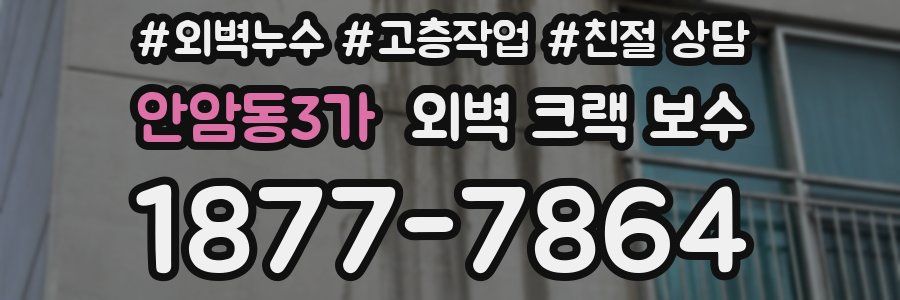 안암동3가 외벽 크랙 보수