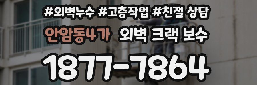 안암동4가 외벽 크랙 보수