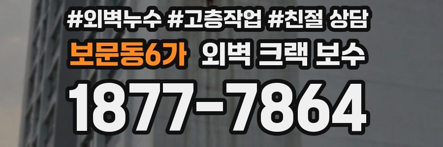 보문동6가 외벽 크랙 보수