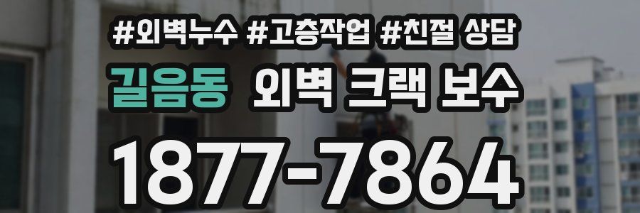 길음동 외벽 크랙 보수