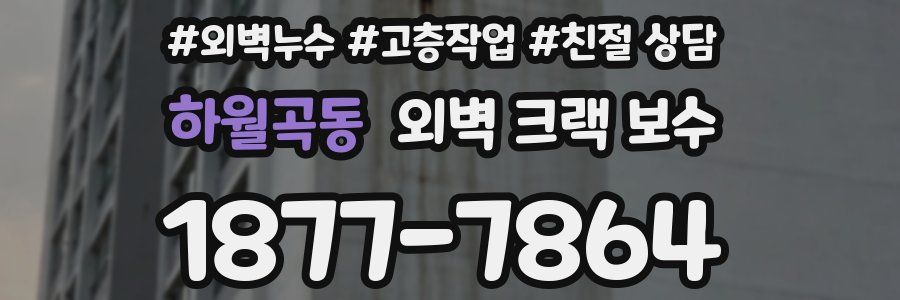 하월곡동 외벽 크랙 보수