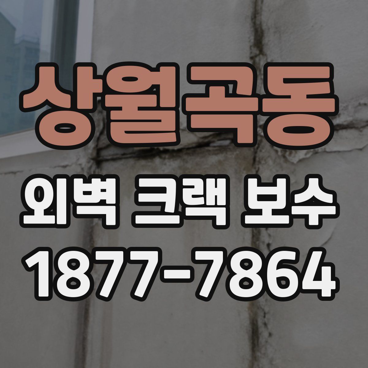 상월곡동 외벽 크랙 보수