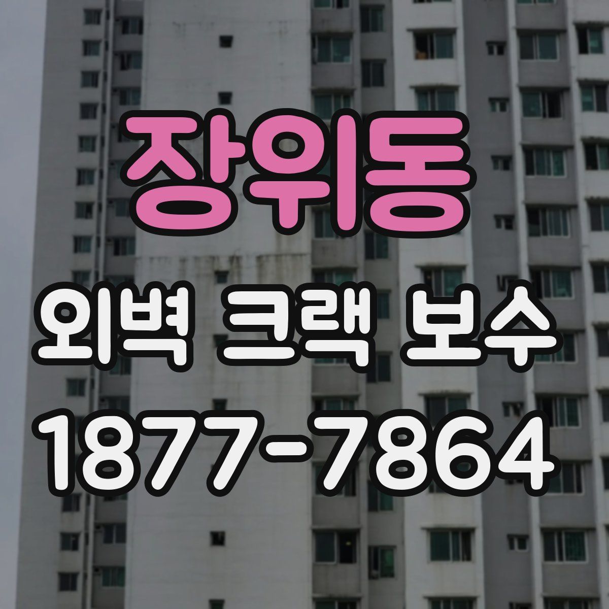 장위동 외벽 크랙 보수