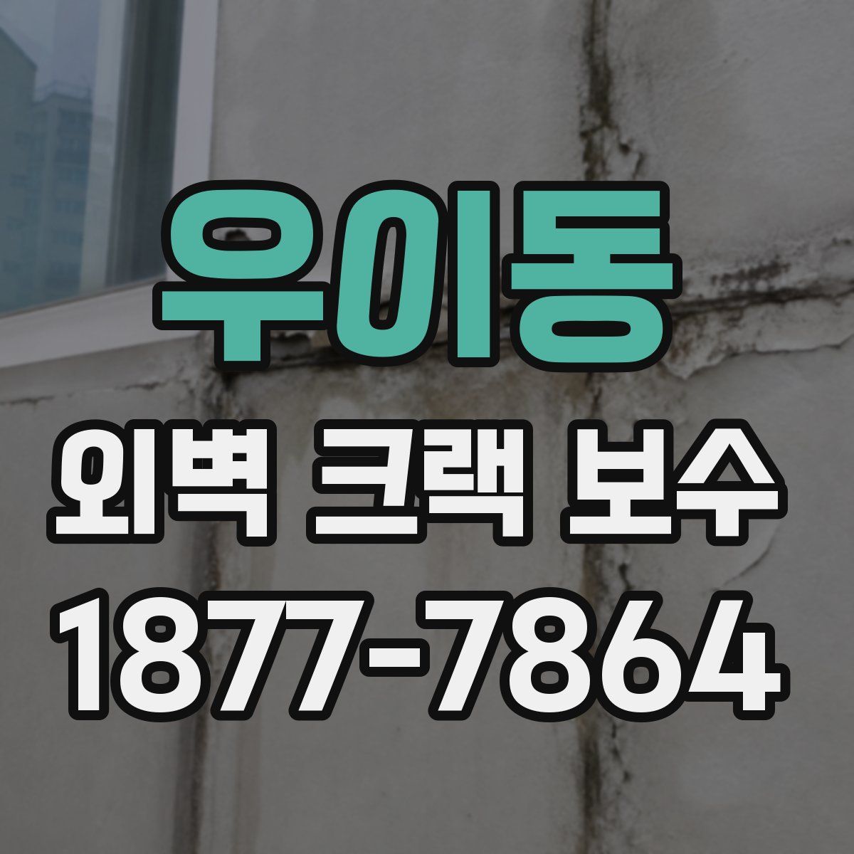 우이동 외벽 크랙 보수
