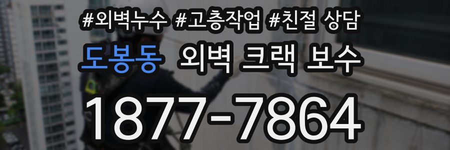 도봉동 외벽 크랙 보수