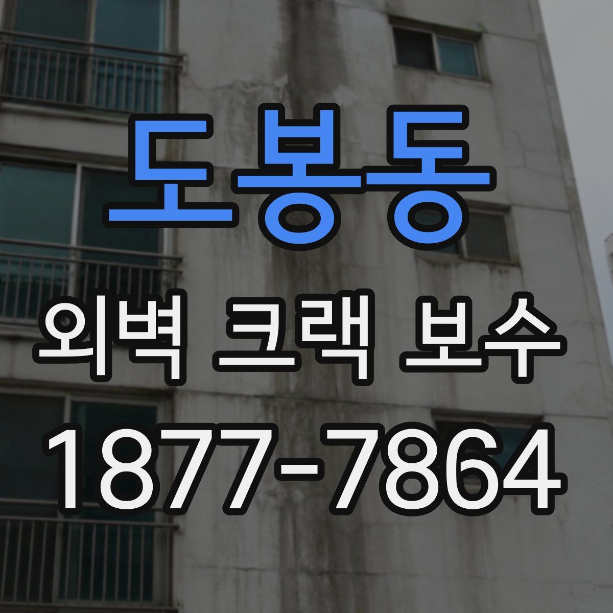 도봉동 외벽 크랙 보수