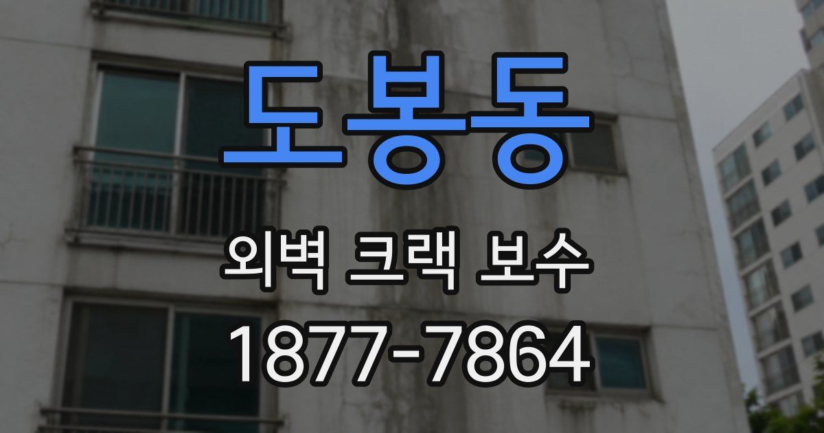 도봉동 외벽 크랙 보수