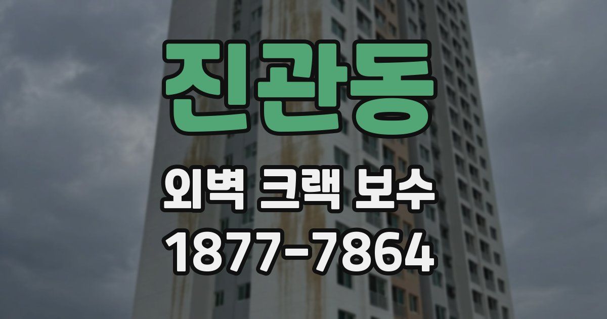 진관동 외벽 크랙 보수