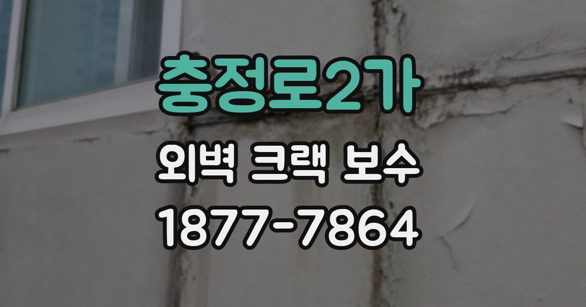 충정로2가 외벽 크랙 보수
