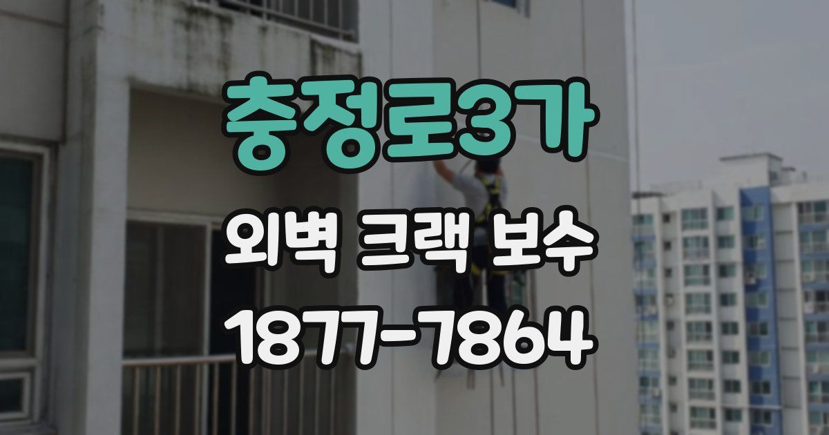 충정로3가 외벽 크랙 보수