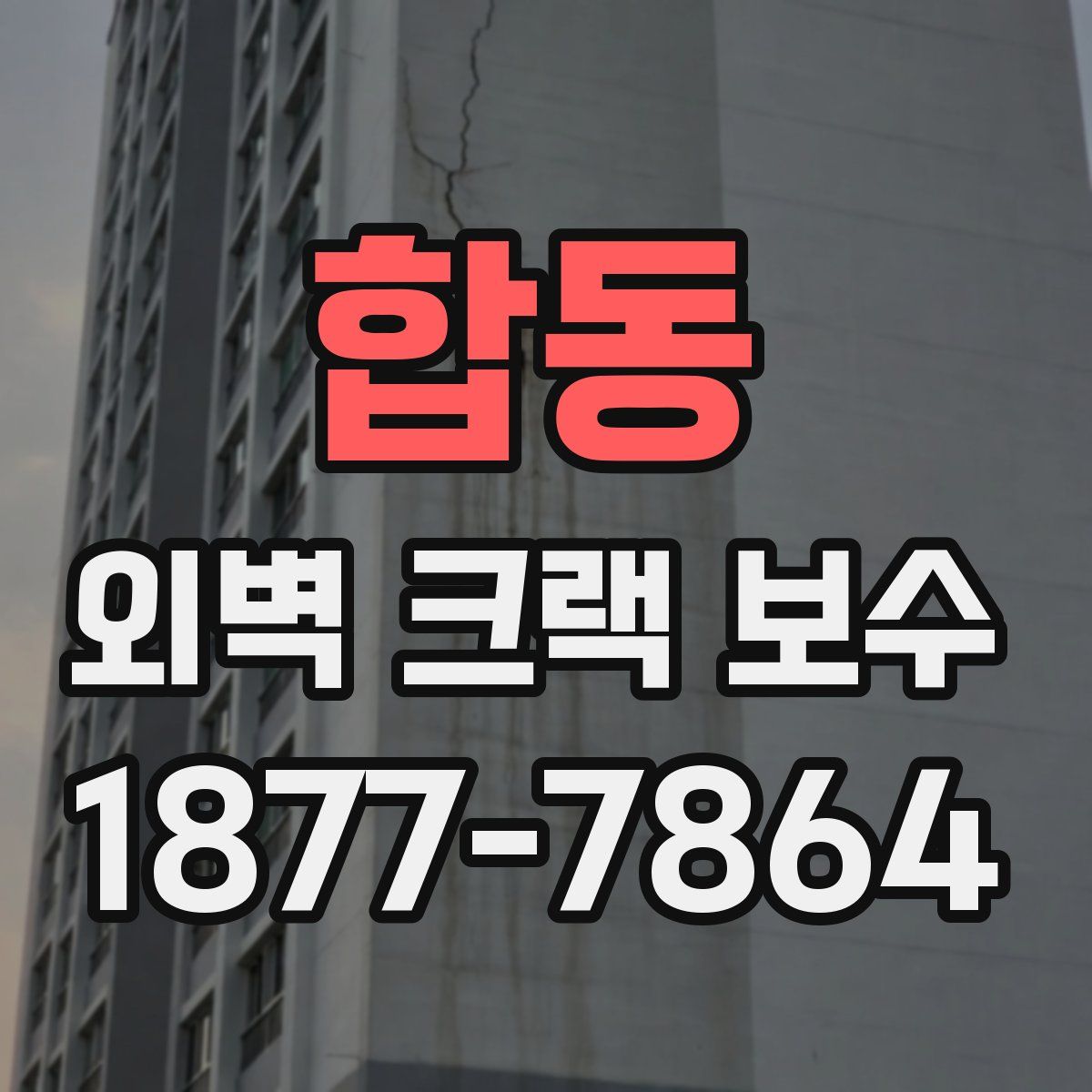 합동 외벽 크랙 보수