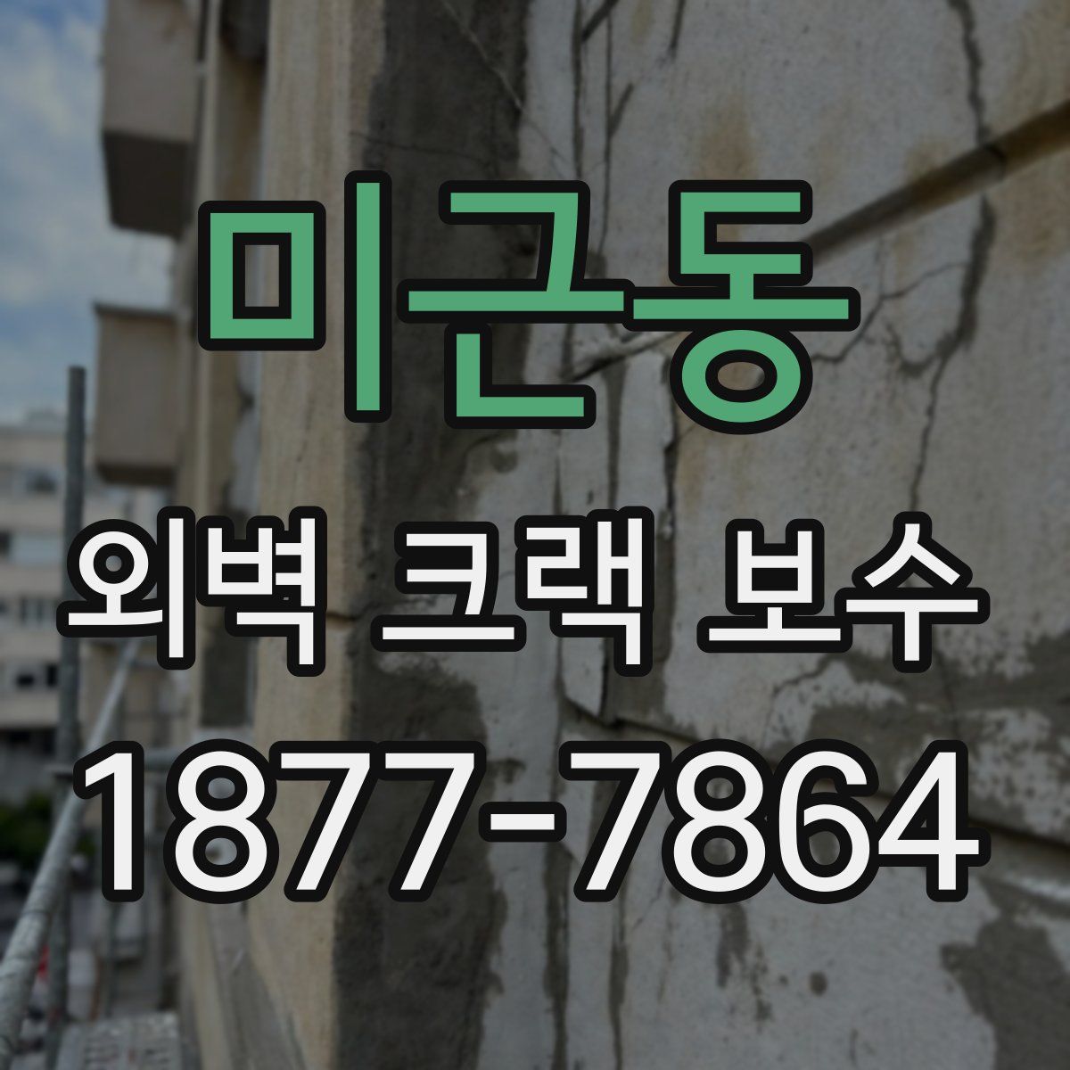 미근동 외벽 크랙 보수