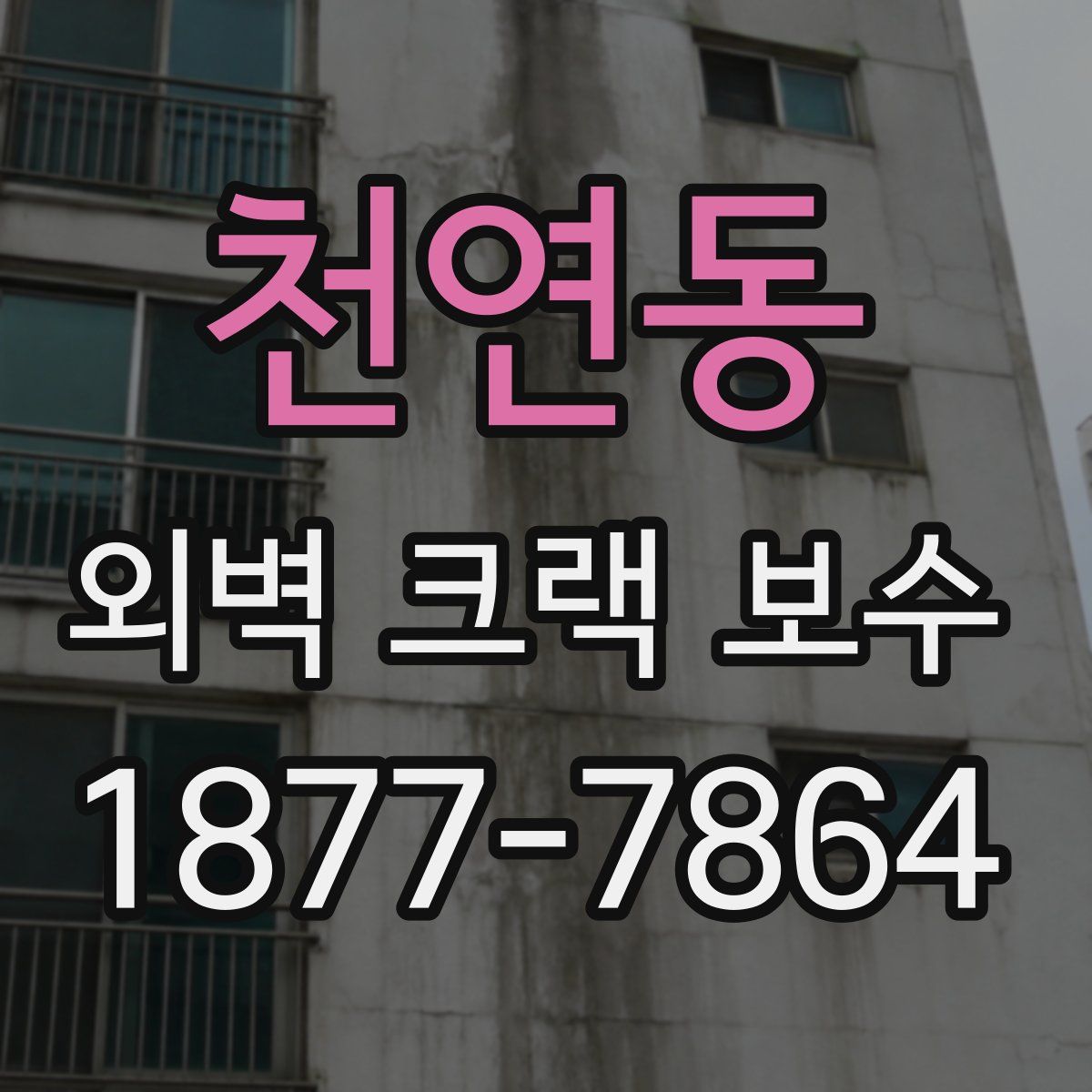 천연동 외벽 크랙 보수