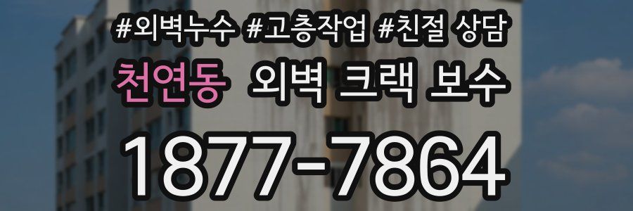 천연동 외벽 크랙 보수