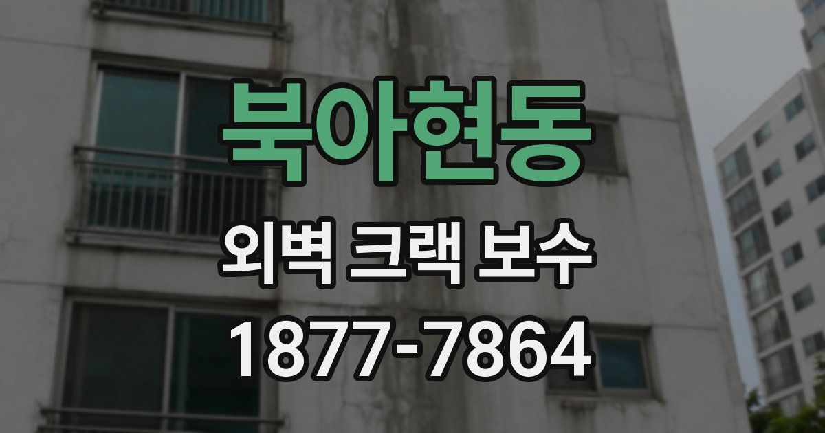 북아현동 외벽 크랙 보수