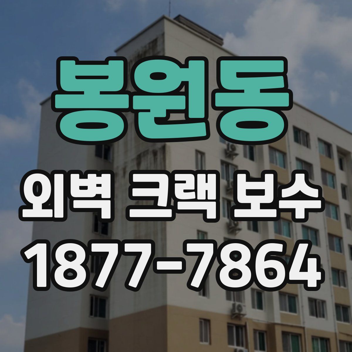 봉원동 외벽 크랙 보수