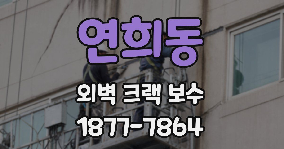 연희동 외벽 크랙 보수