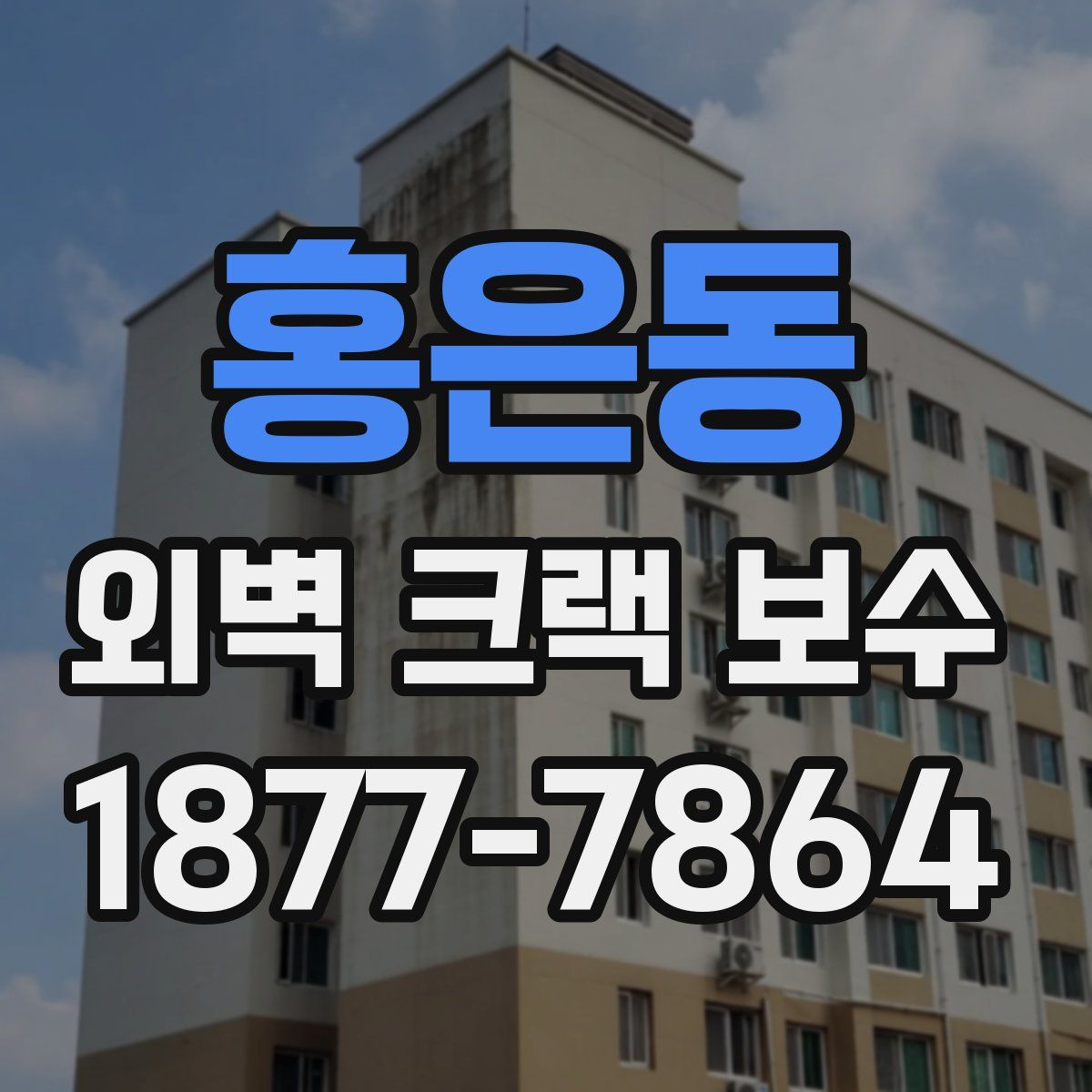 홍은동 외벽 크랙 보수