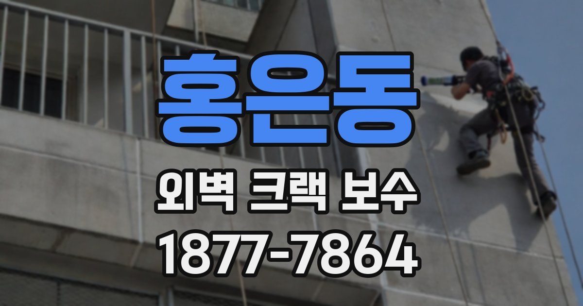 홍은동 외벽 크랙 보수