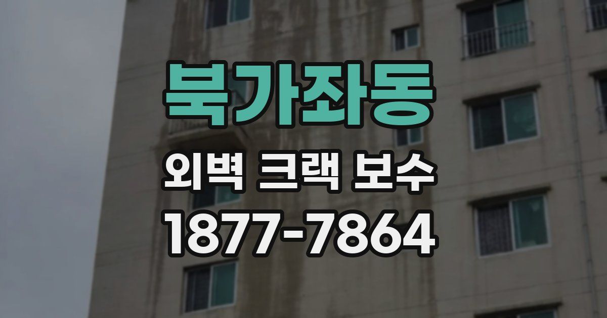 북가좌동 외벽 크랙 보수