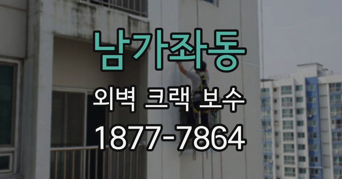 남가좌동 외벽 크랙 보수