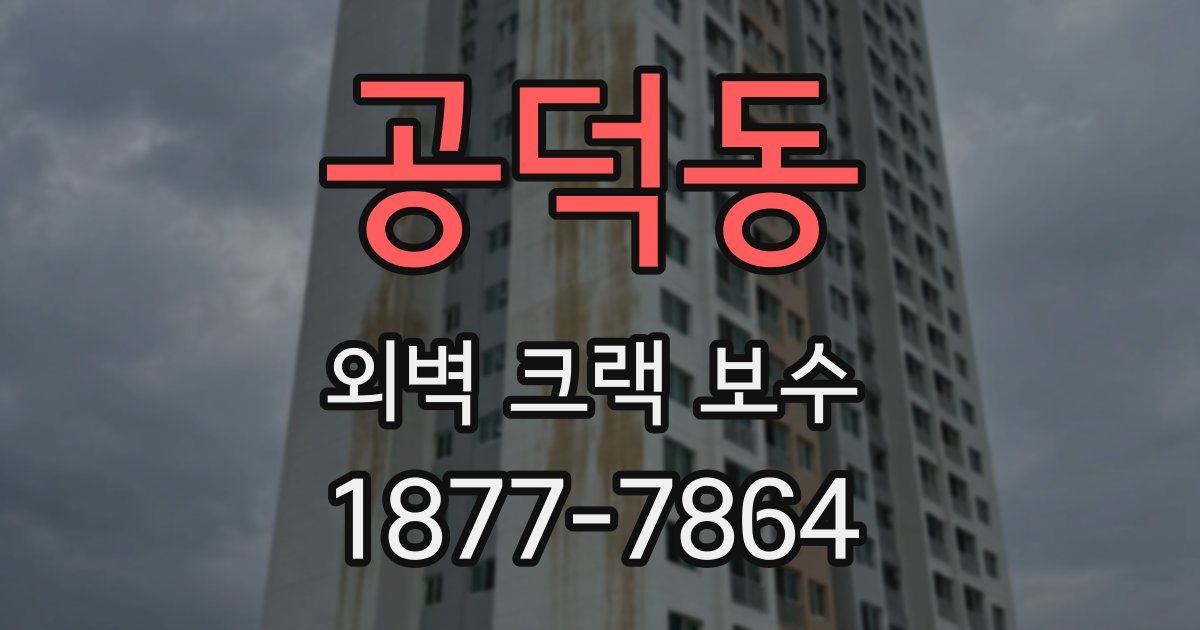공덕동 외벽 크랙 보수