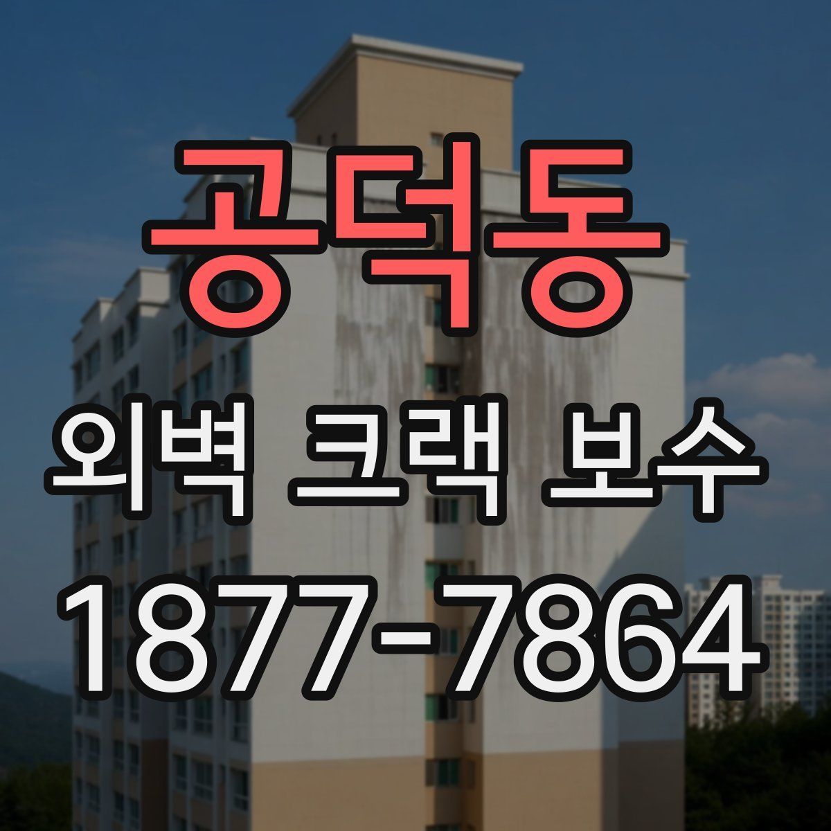 공덕동 외벽 크랙 보수