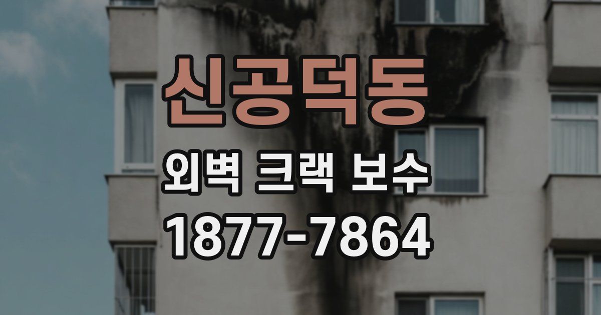 신공덕동 외벽 크랙 보수