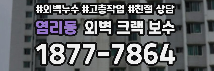 염리동 외벽 크랙 보수