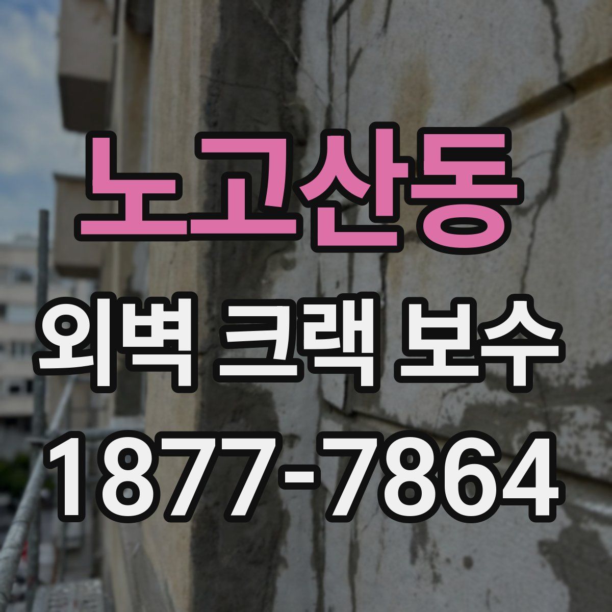 노고산동 외벽 크랙 보수
