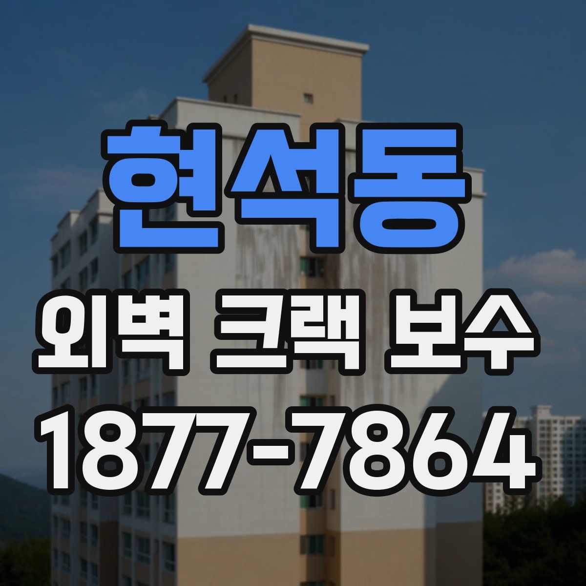현석동 외벽 크랙 보수