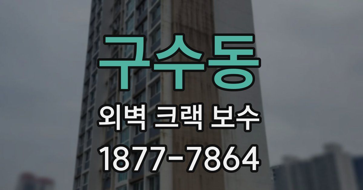 구수동 외벽 크랙 보수
